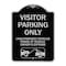 Signmission Parking Restriction Visitor Parking Only Unauthorized Vehicles Towed at Owner Expense, BS-1824-23367 A-DES-BS-1824-23367 - alternate 1